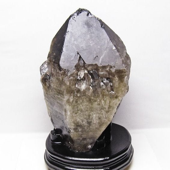 7.6Kg スモーキークォーツ 原石 煙水晶 エレスチャル 台座付属 一点物 191-620