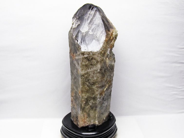 7.6Kg スモーキークォーツ 原石 煙水晶 エレスチャル 台座付属 一点物 191-621