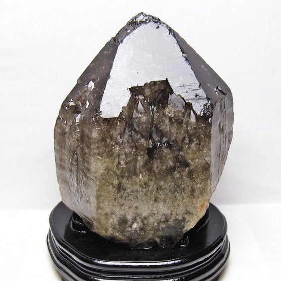 10.2Kg スモーキークォーツ 原石 煙水晶 エレスチャル 台座付属 一点物 191-622