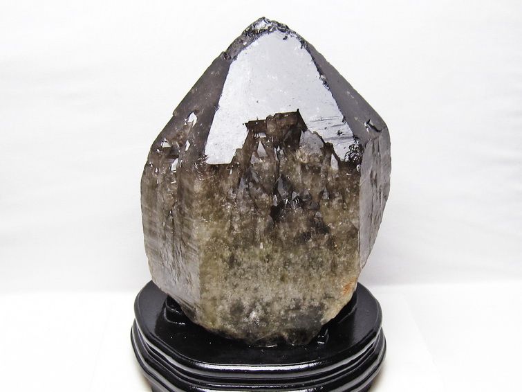 10.2Kg スモーキークォーツ 原石 煙水晶 エレスチャル 台座付属 一点物 191-622