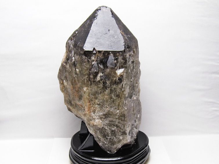 11.6Kg スモーキークォーツ 原石 煙水晶 エレスチャル 台座付属 一点物 191-624