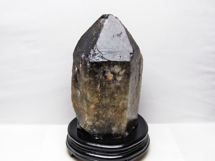 5.9Kg スモーキークォーツ 原石 煙水晶 エレスチャル 台座付属 一点物 191-627