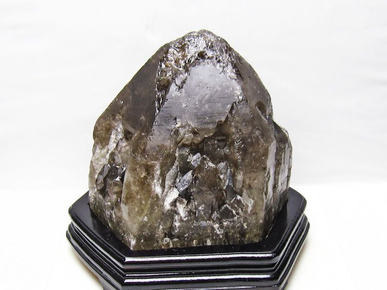 8.2Kg スモーキークォーツ 原石 煙水晶 エレスチャル 台座付属 191-632