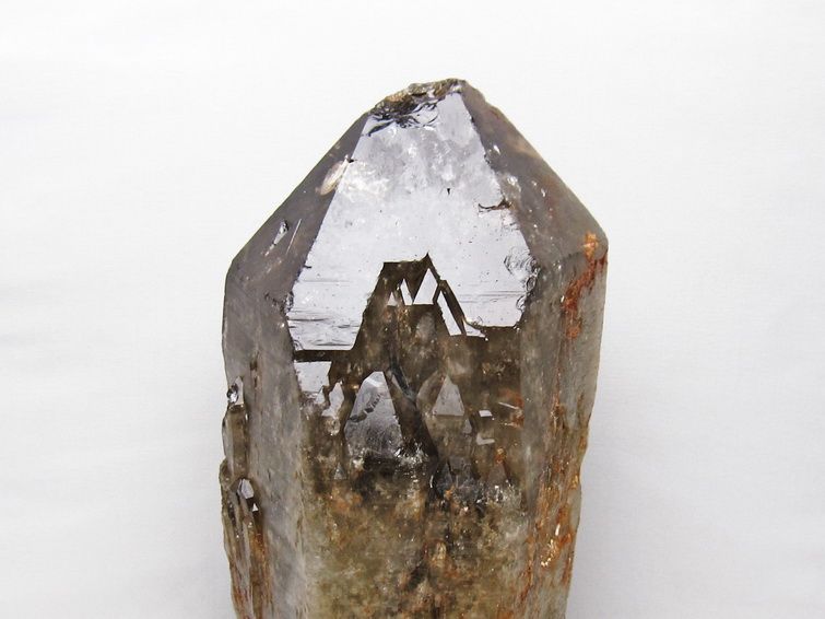 6.7Kg スモーキークォーツ 原石 煙水晶 エレスチャル 台座付属 191-633