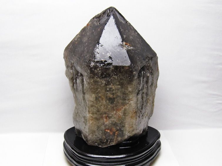 8.9Kg スモーキークォーツ 原石 煙水晶 エレスチャル 台座付属 191-634