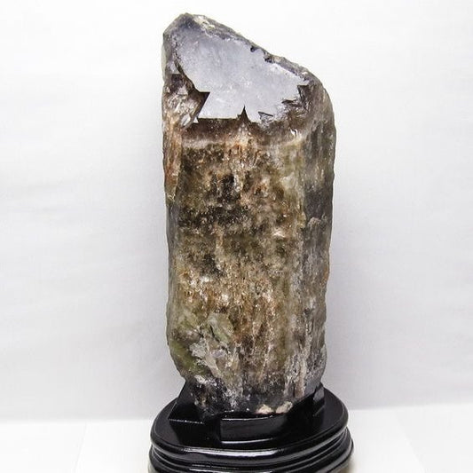 7Kg スモーキークォーツ 原石 煙水晶 エレスチャル 台座付属 191-636