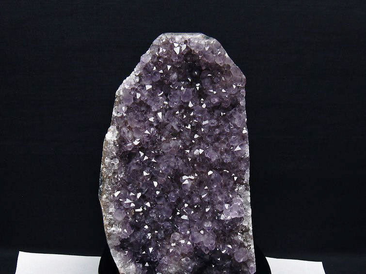 2.3Kg アメジスト クラスター ウルグアイ産 アメジスト 原石 amethyst 台座付属 花型 一点物  192-682