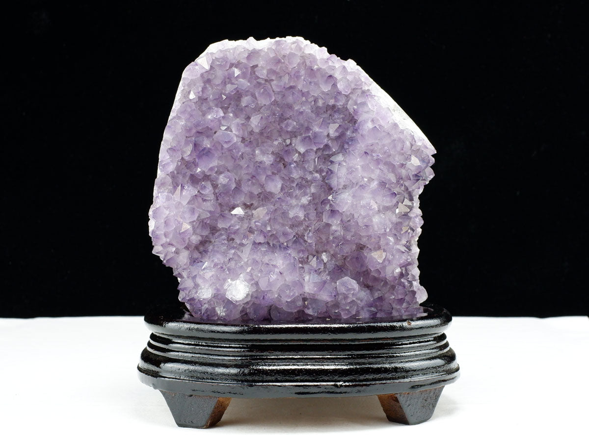 2.8Kg アメジスト クラスター ウルグアイ産 アメジスト 原石 amethyst 台座付き 花型 一点物  192-694