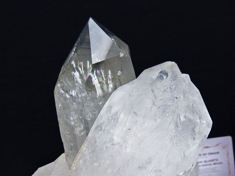 水晶クラスター 2.2Kg 原石 ブラジル ミナスジェライス州 コリント産 一点物 台座付属 レムリアンシード 192-703