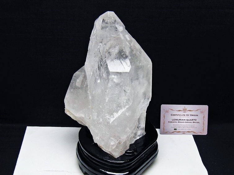 水晶クラスター 2.8Kg 原石 ブラジル ミナスジェライス州 コリント産 一点物 台座付属 レムリアンシード 192-711