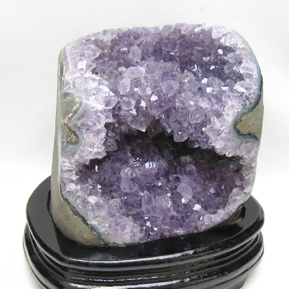 2.1Kg アメジスト クラスター アメジスト 原石 ウルグアイ産 amethyst 台座付属 一点物 192-712
