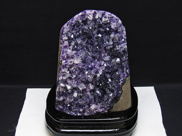 2.1Kg アメジスト クラスター アメジスト 原石 ウルグアイ産 amethyst 台座付属 一点物 192-719