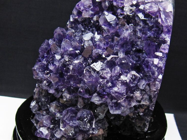 2.4Kg アメジスト クラスター アメジスト 原石 ウルグアイ産 amethyst 台座付属 一点物 192-720