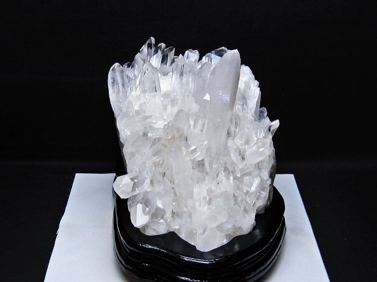 4.4Kg 水晶 クラスター マダガスカル産 台座付属 水晶 原石 192-780