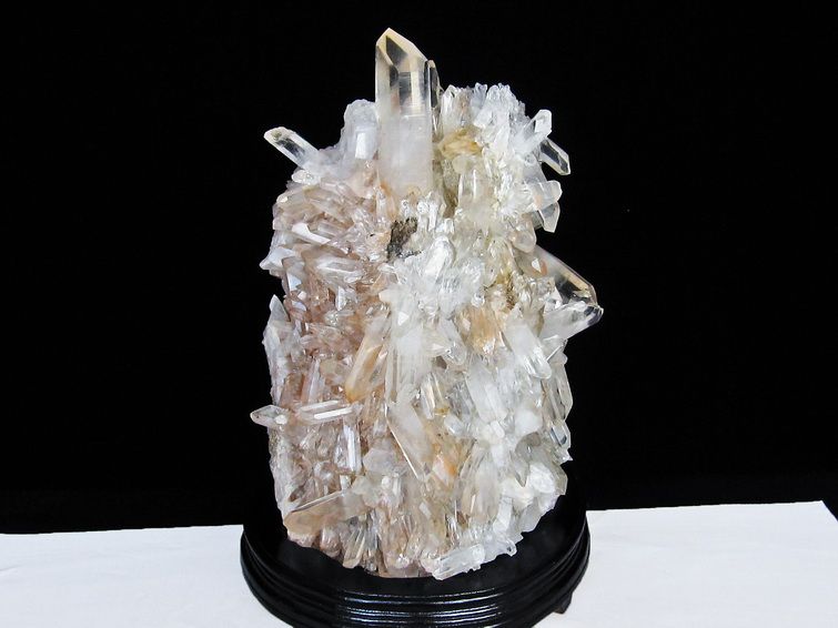 13.8Kg 水晶 クラスター マダガスカル産 台座付属 水晶 原石 192-795