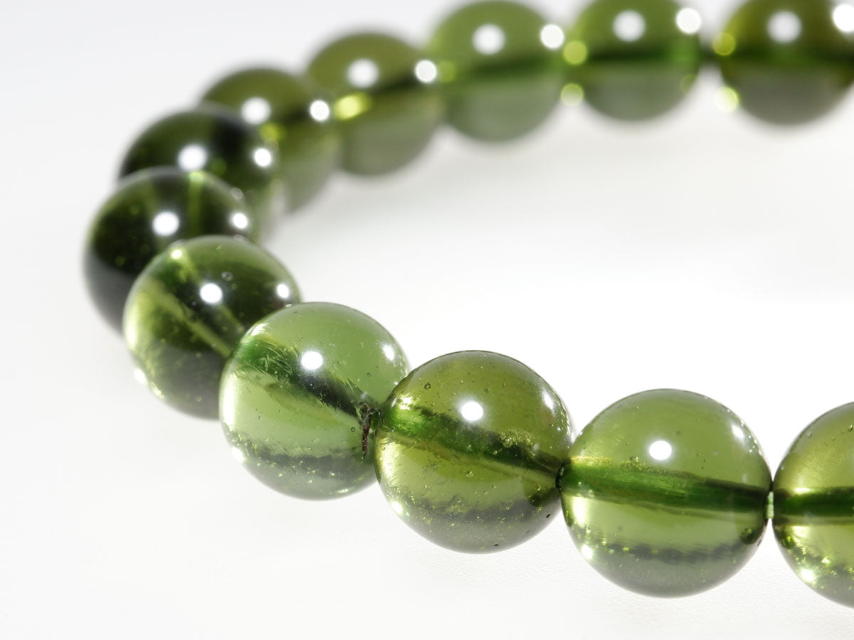 モルダバイト ブレスレット 9mm 一点物 199-244