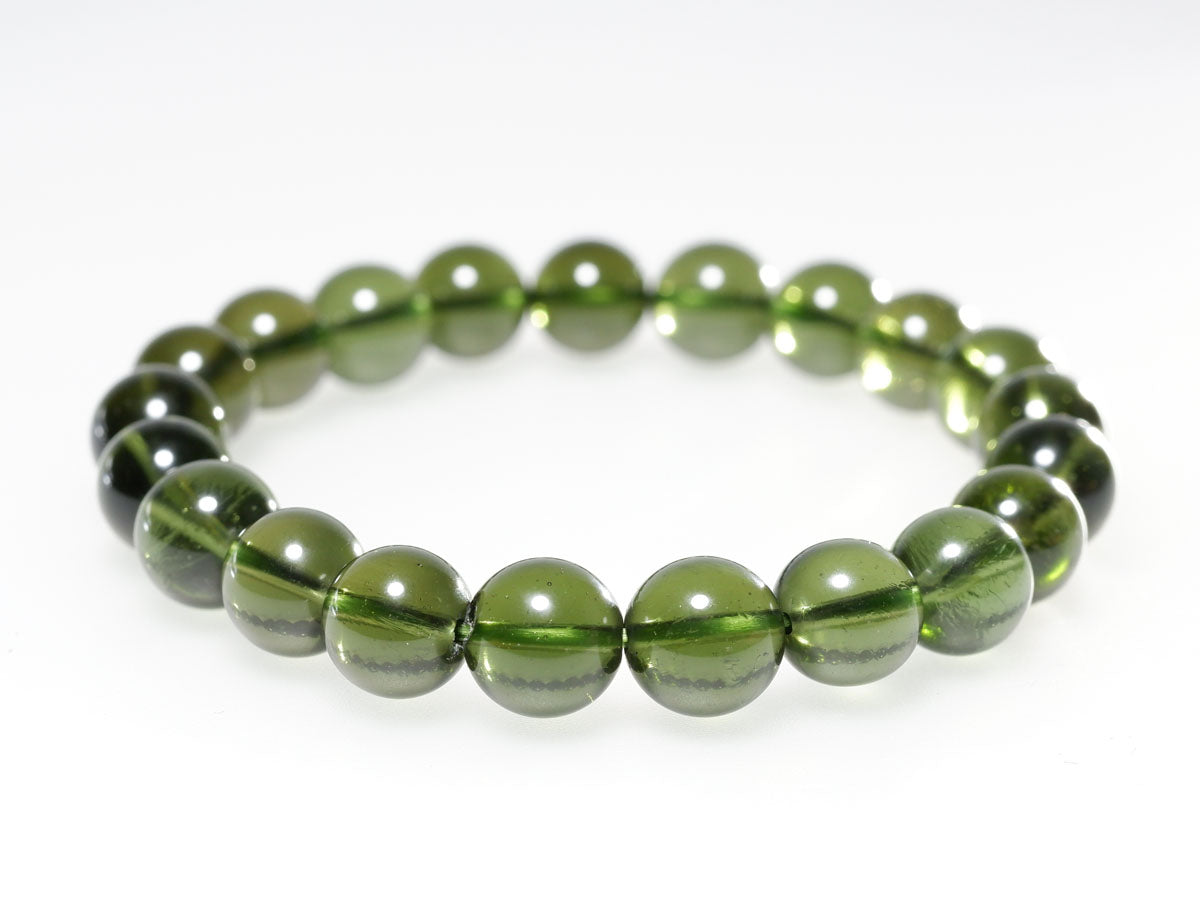 モルダバイト ブレスレット 9mm 一点物 199-244