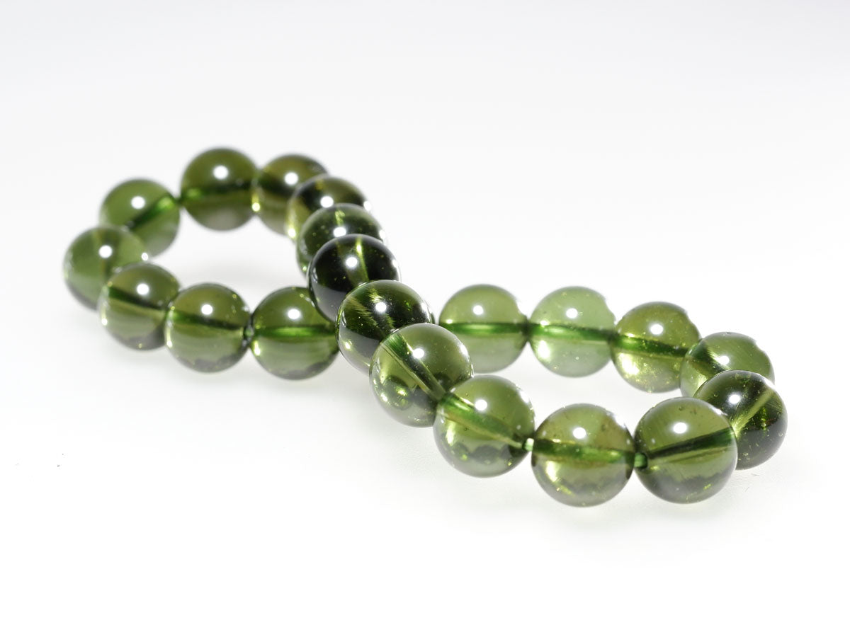 モルダバイト ブレスレット 9mm 一点物 199-244