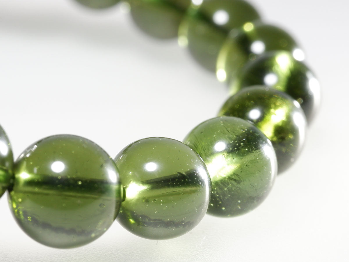 モルダバイト ブレスレット 9mm 一点物 199-244