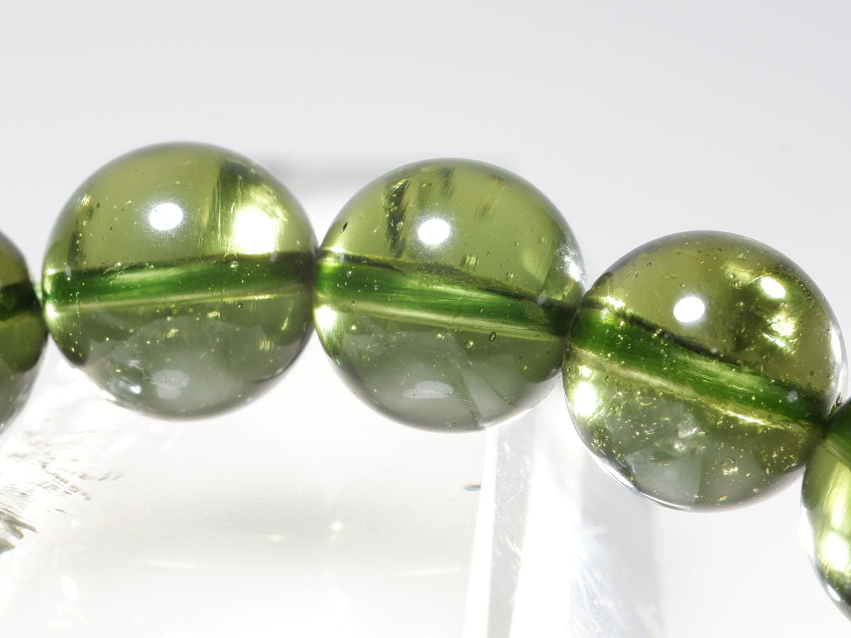 モルダバイト ブレスレット 9mm 一点物 199-244