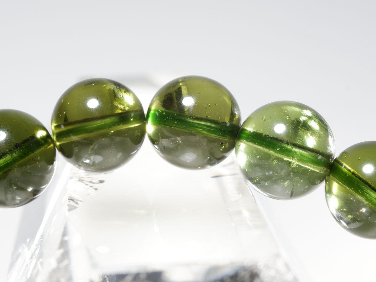 モルダバイト ブレスレット 9mm 一点物 199-244