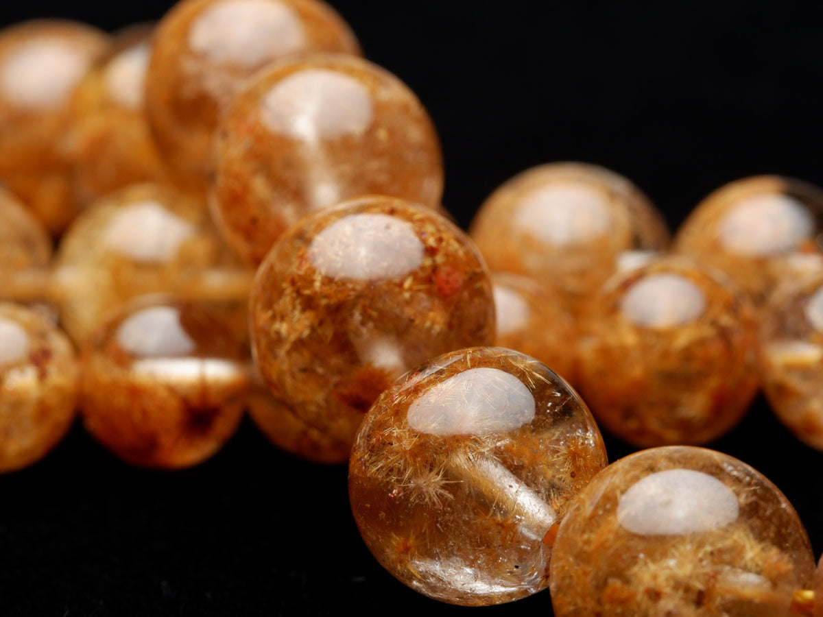 フラワー タイチンルチルクォーツ ネックレス 一点物 199-278 [sold out]