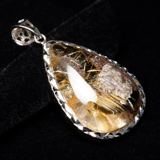 タイチンルチルクォーツ ペンダント 一点物 199-290