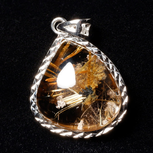 タイチンルチルクォーツ ペンダント 一点物 199-317