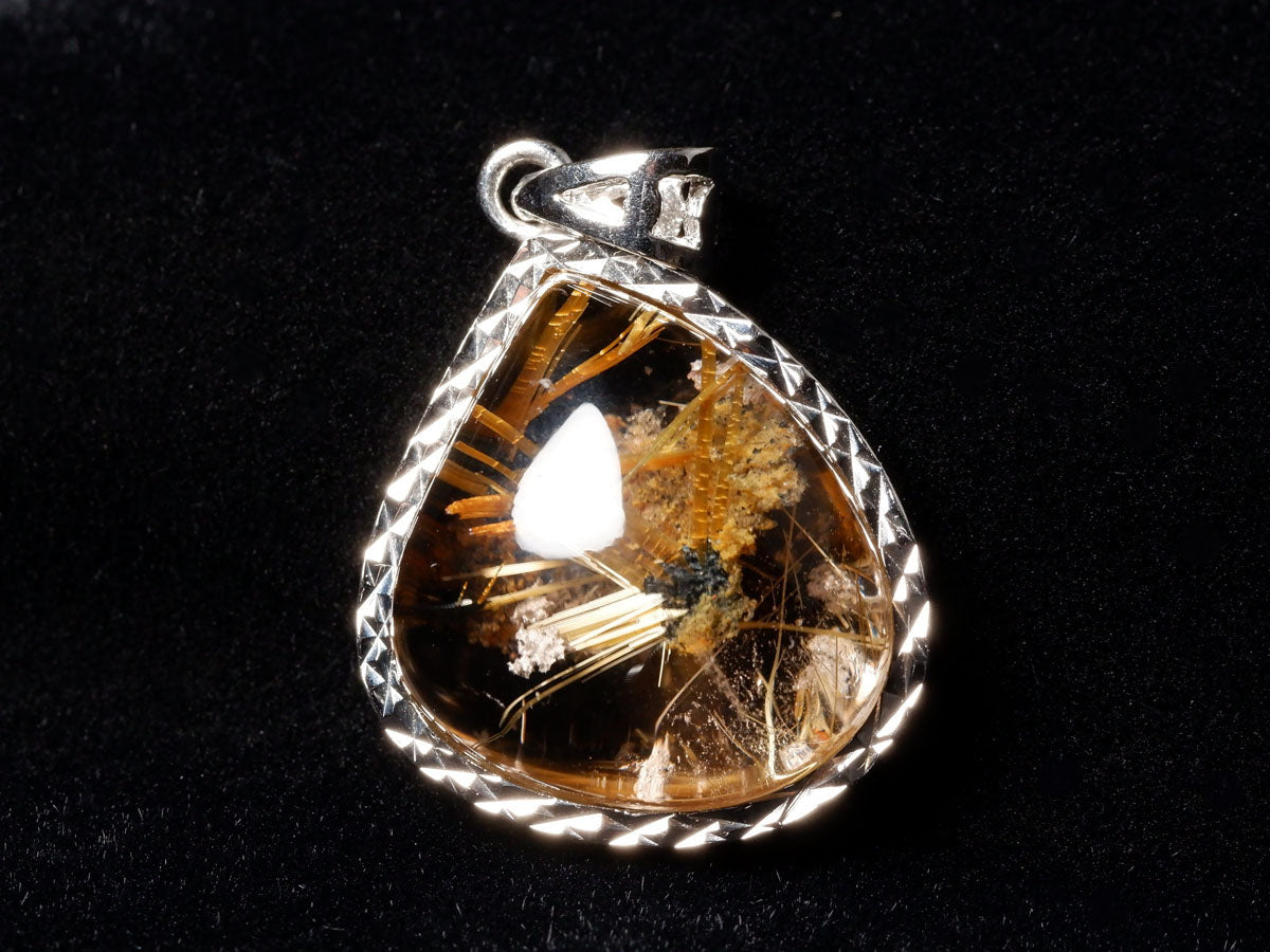 タイチンルチルクォーツ ペンダント 一点物 199-317