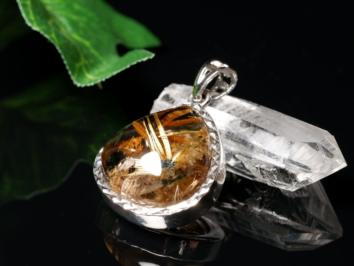 タイチンルチルクォーツ ペンダント 一点物 199-317