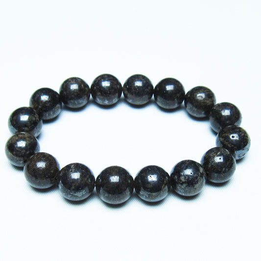 サハラNWA869隕石（コンドライト） ブレスレット 12mm 一点物 199-739