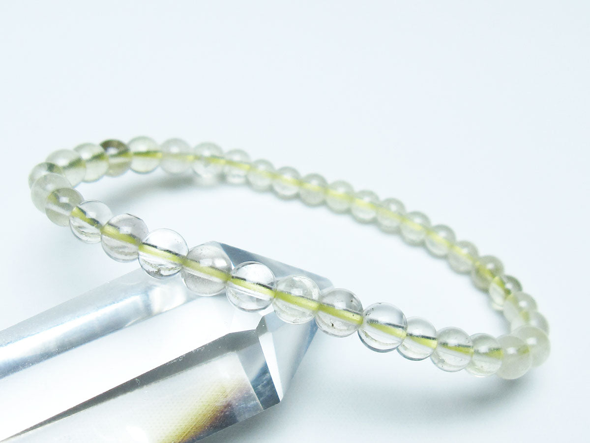 リビアングラス ブレスレット 5mm 一点物 メール便可 199-806 【sold out】