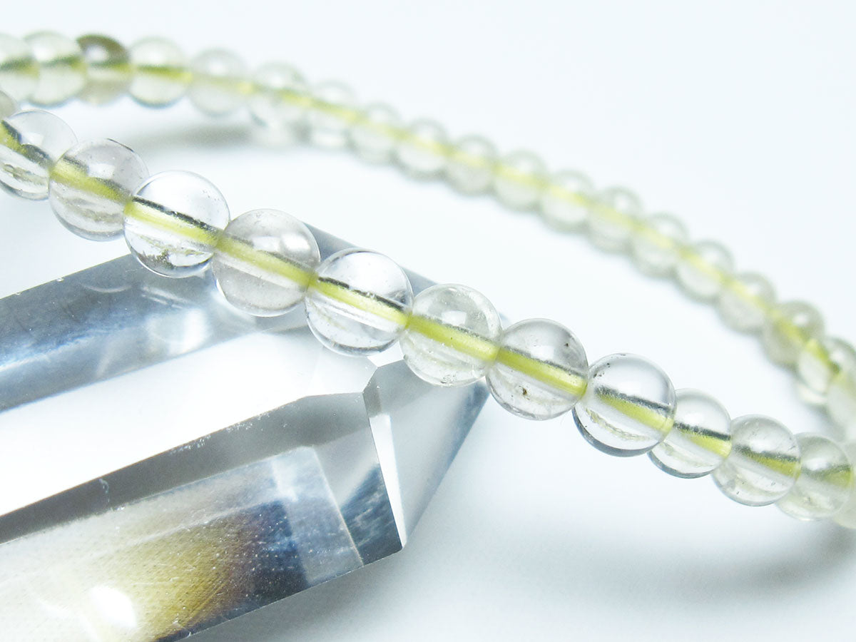 リビアングラス ブレスレット 5mm 一点物 メール便可 199-806 【sold out】