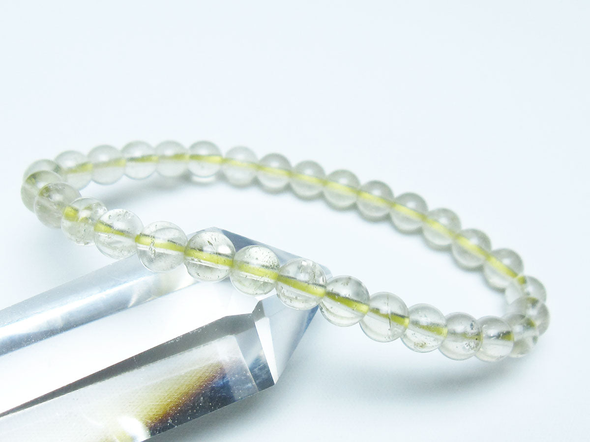 リビアングラス ブレスレット 6mm 一点物 199-828