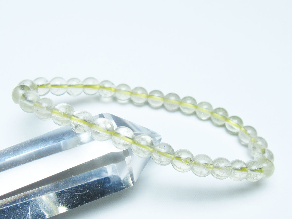 リビアングラス ブレスレット 6mm 一点物 199-829