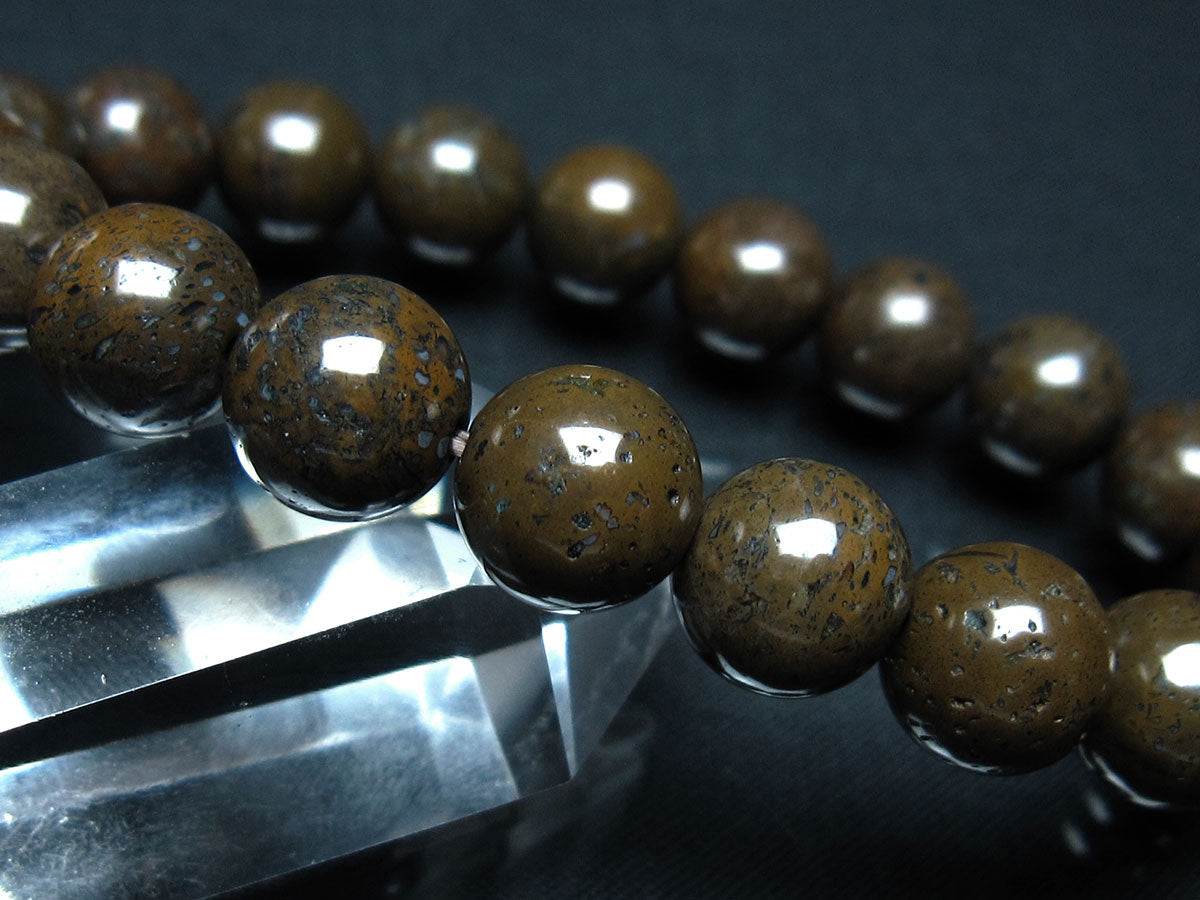 コンドライト ブレスレット サハラNWA869 隕石 11mm 一点物 199-843