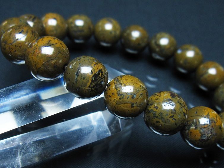コンドライト ブレスレット サハラNWA869 隕石 11mm 一点物 199-845 【sold out】