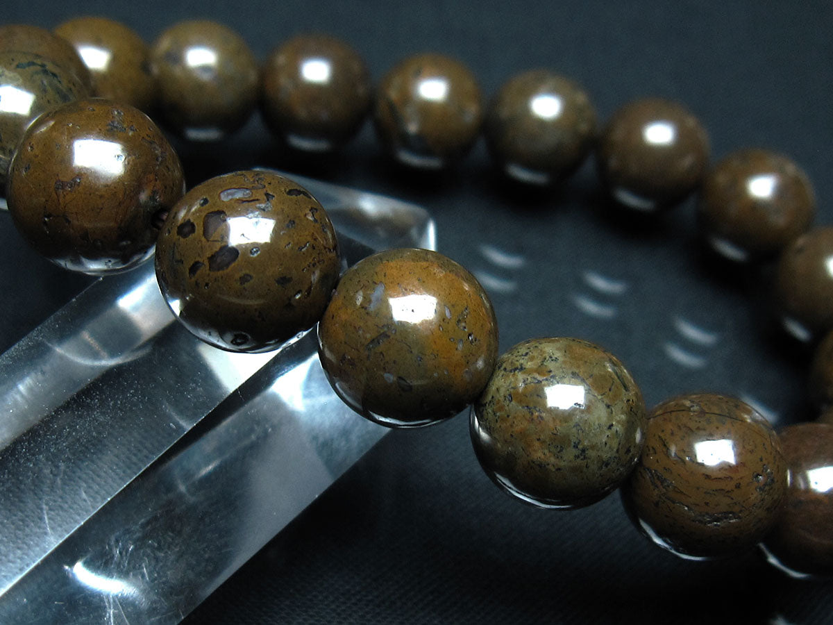 コンドライト ブレスレット サハラNWA869 隕石 11mm 一点物 199-849