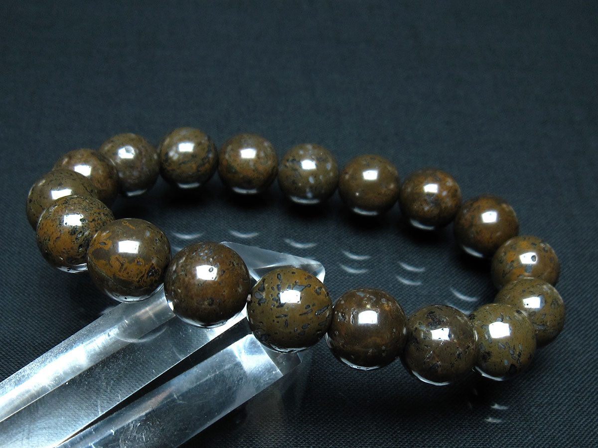 コンドライト ブレスレット サハラNWA869 隕石 12mm 一点物 199-851 【sold out】