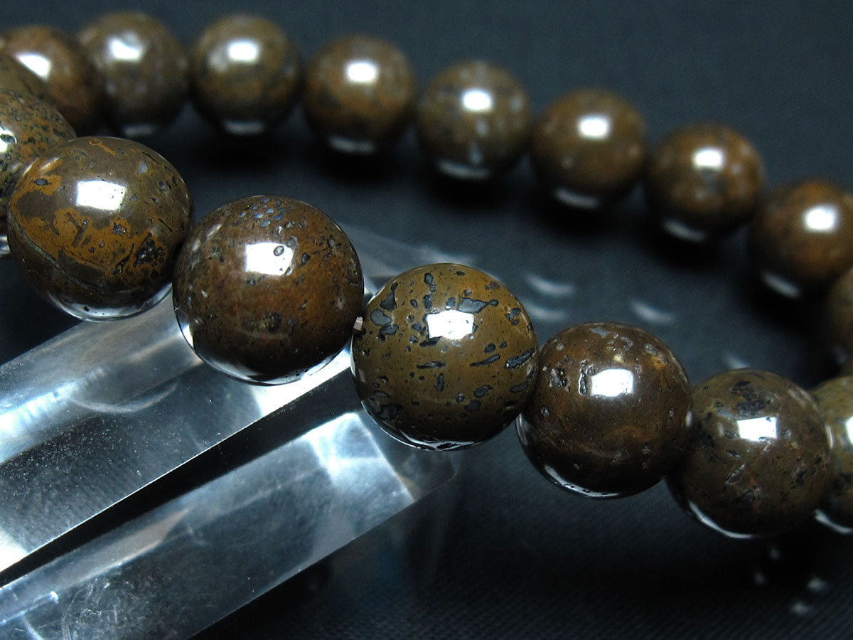 コンドライト ブレスレット サハラNWA869 隕石 12mm 一点物 199-851 【sold out】
