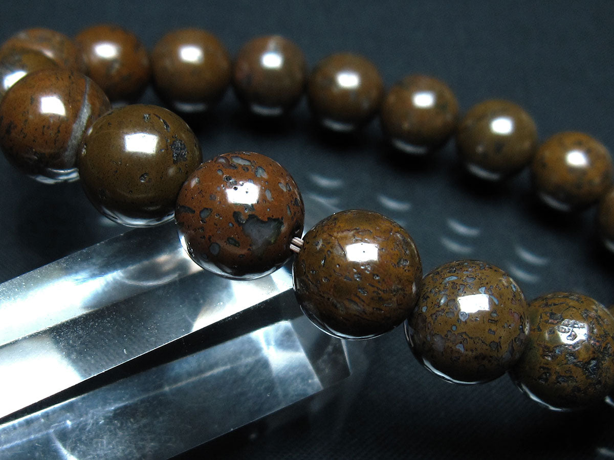 コンドライト ブレスレット サハラNWA869 隕石 11mm 一点物 199-869