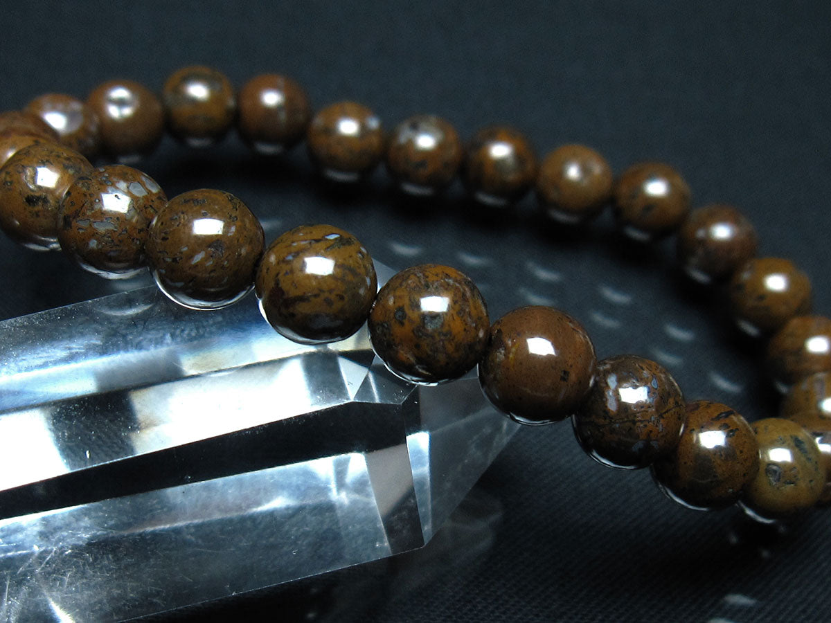 コンドライト ブレスレット サハラNWA869 隕石 8mm 一点物 199-870 【sold out】