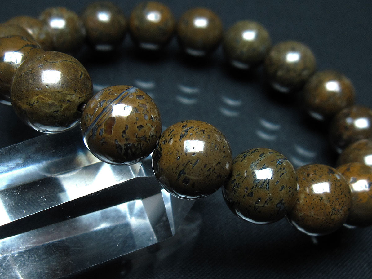 コンドライト ブレスレット サハラNWA869 隕石 12mm 一点物 199-883