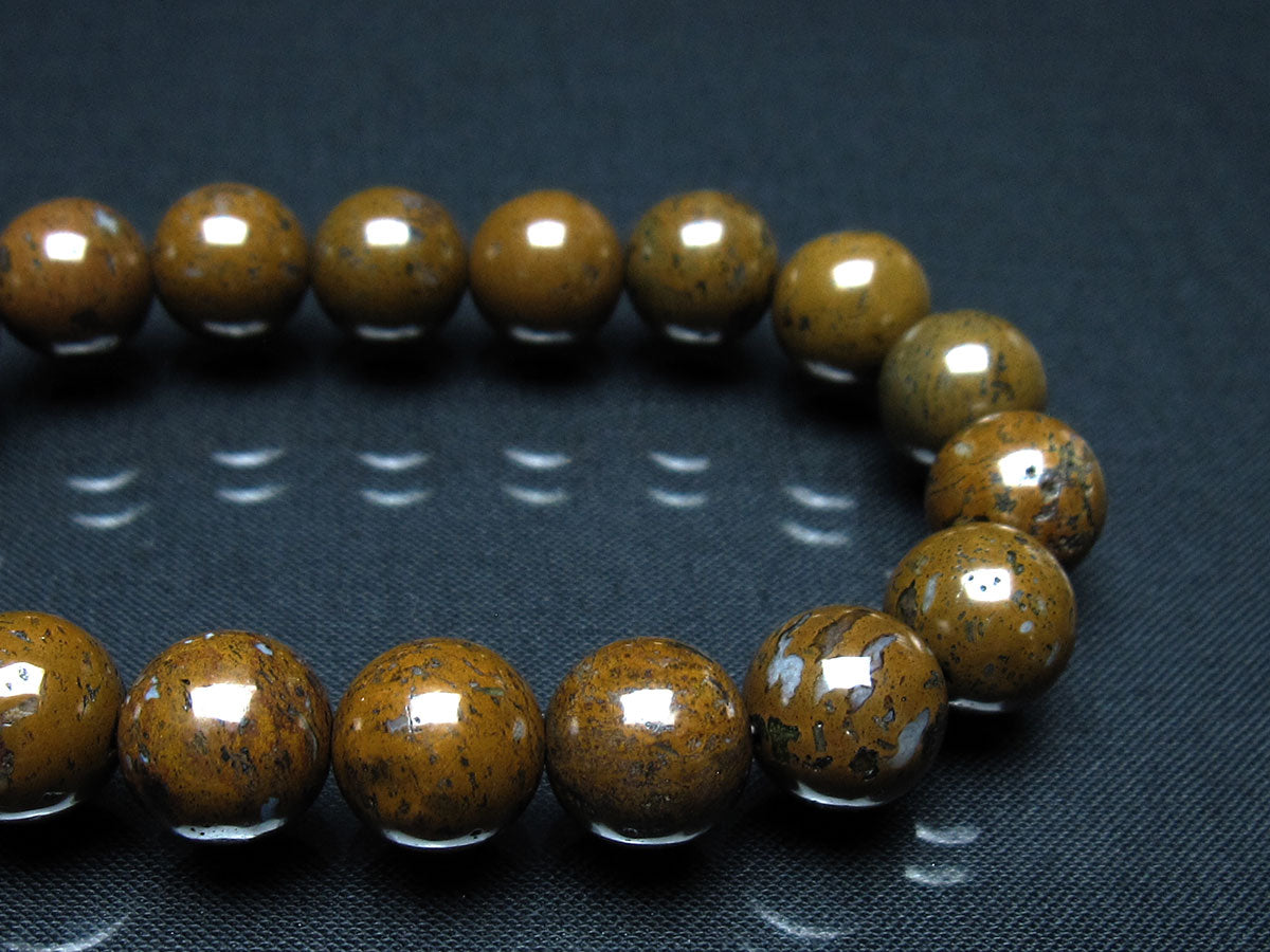 コンドライト ブレスレット サハラNWA869 隕石 12mm 一点物 199-893