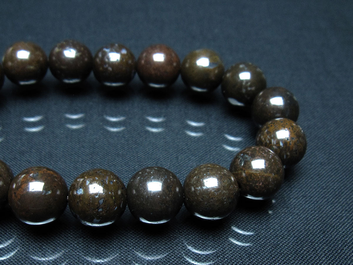 コンドライト ブレスレット サハラNWA869 隕石 12mm 一点物 199-907