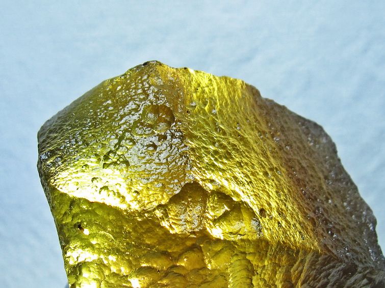 リビアングラス 原石 台座付属 一点物 199-941