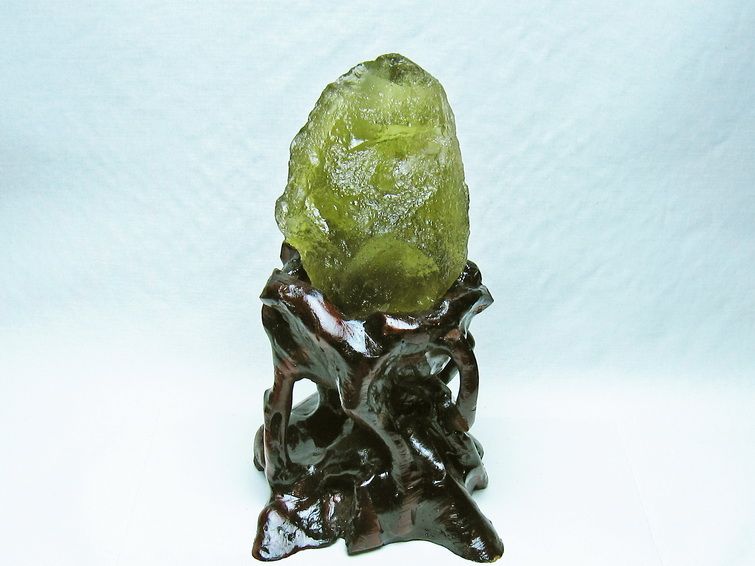 リビアングラス 原石 台座付属 一点物 199-944