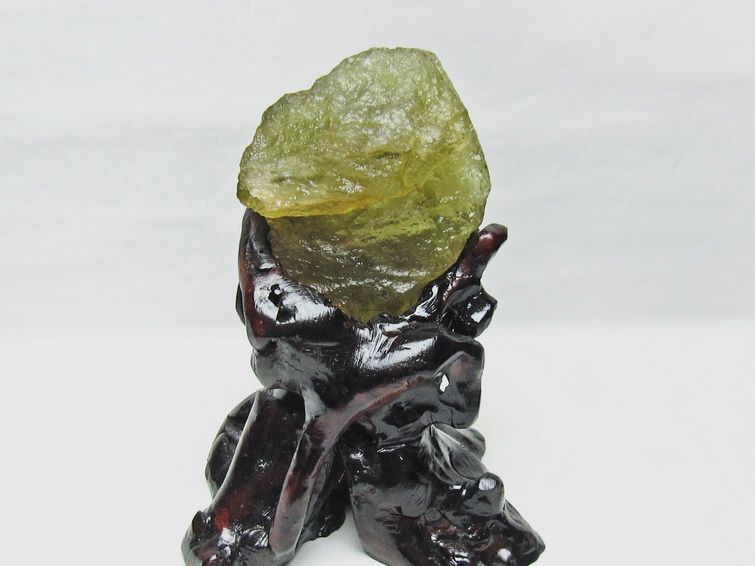 リビアングラス 原石 台座付属 一点物 199-957