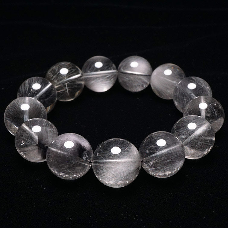プラチナルチルクォーツ ブレスレット 17mm 一点物 211-1712