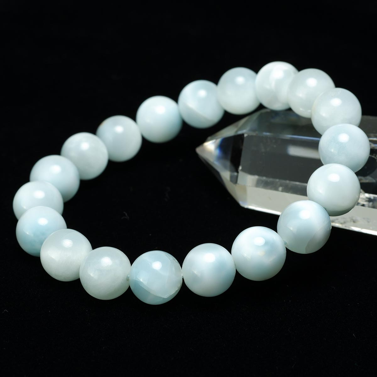 ラリマー ブレスレット 10mm 一点物 211-2535